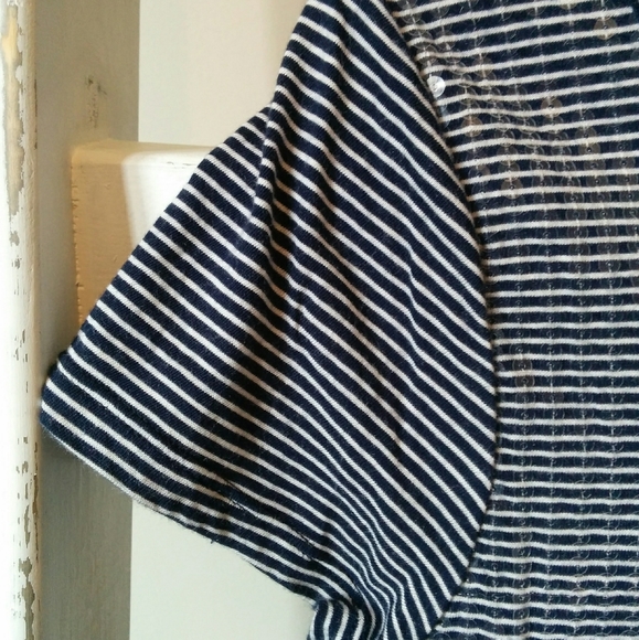Gap Striped Tee with Sequins, Size M - Picture 3 of 6
